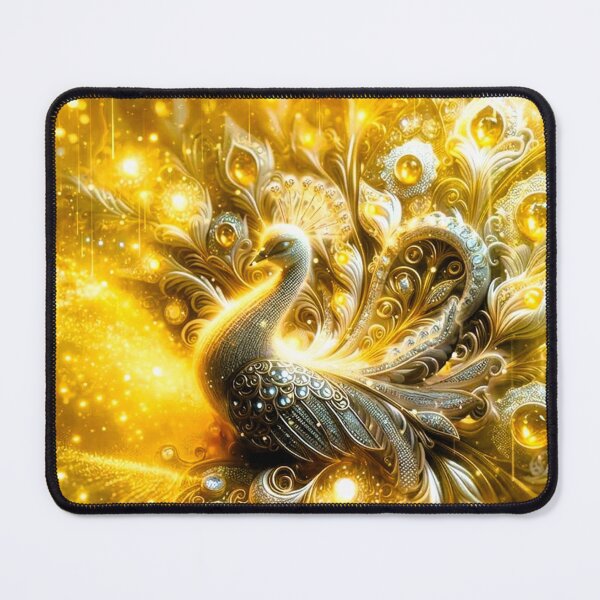 Item preview, gold peacock designed and sold by ritusdesigns.