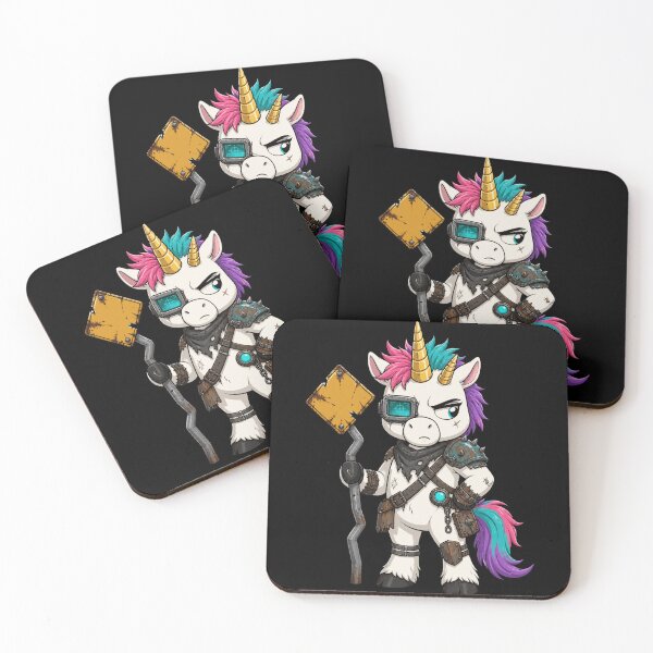 Item preview, Unhinged Unicorn Wasteland Warrior Funny Apocalypse Humor designed and sold by BoyleDesignShop.
