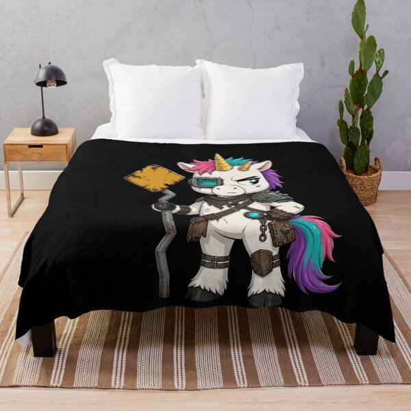 Item preview, Unhinged Unicorn Wasteland Warrior Funny Apocalypse Humor designed and sold by BoyleDesignShop.