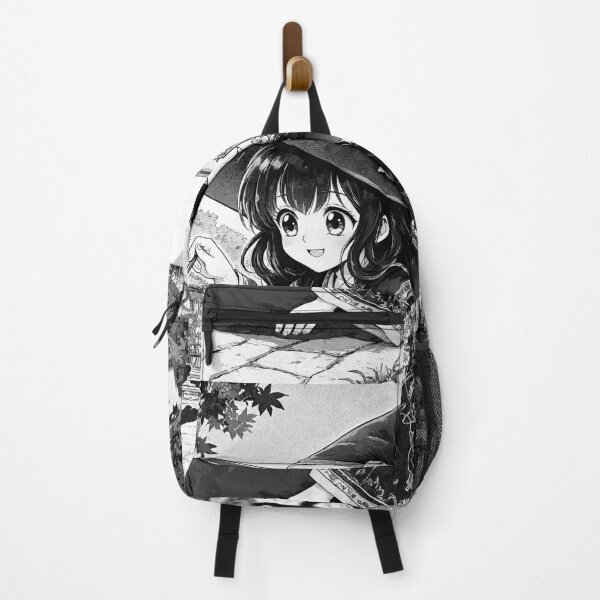 Item preview, Retro Anime Manga Witch and cat playing together designed and sold by Vintage Designs +.