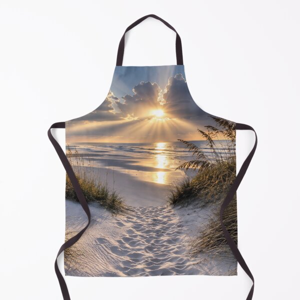 Item preview, Sunlit Beach Dunes and Ocean View with Golden Light designed and sold by Wild Bloom Paws.