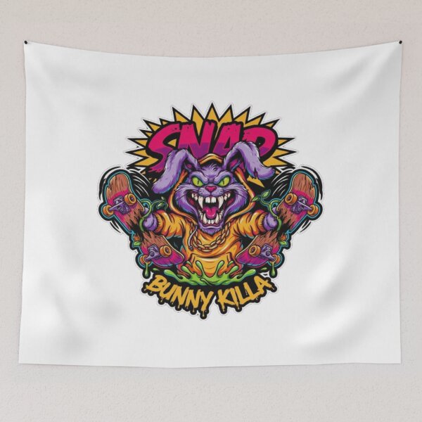 Item preview, Bunny Killa Skateboard Monster Character designed and sold by TeeDesignMaster.