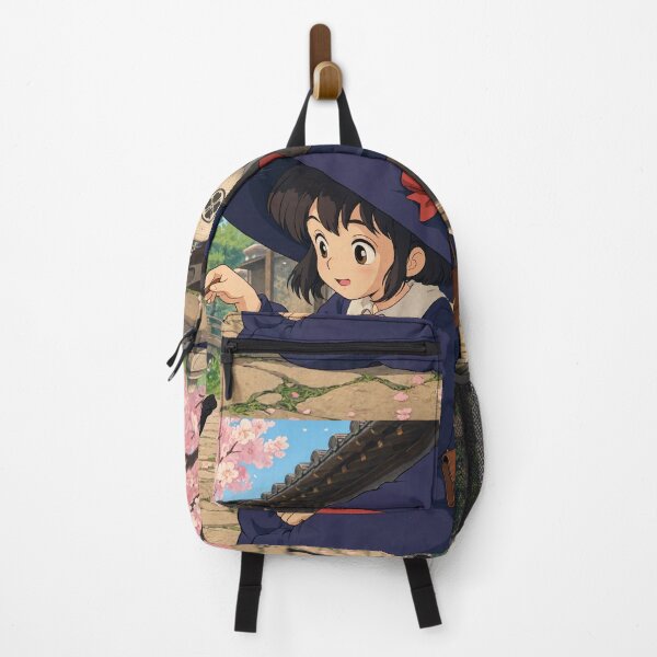 Item preview, Retro Anime Manga Witch and cat playing together designed and sold by Vintage Designs +.