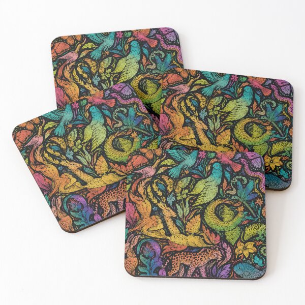 Item preview, Psychedelic Wildlife Backpack – Colorful Retro Nature Animal Design designed and sold by FreeArt2.