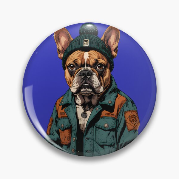 Item preview, Hipster French Bulldog in Beanie designed and sold by Structure-Blue.