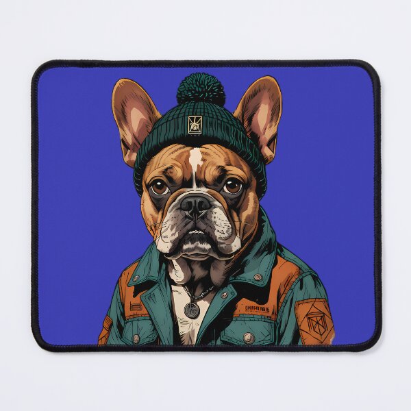 Item preview, Hipster French Bulldog in Beanie designed and sold by Structure-Blue.