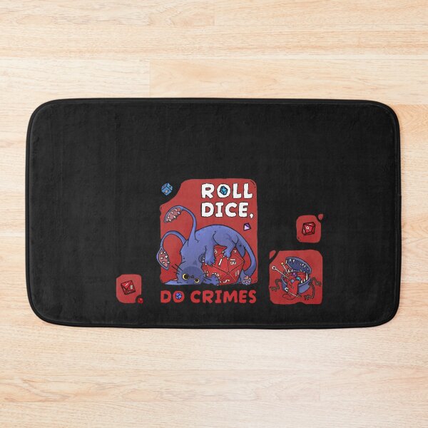 Item preview, Roll Dice Do Crimes | Cute Displacer Kitty D&D Dice Goblin designed and sold by keyvei.
