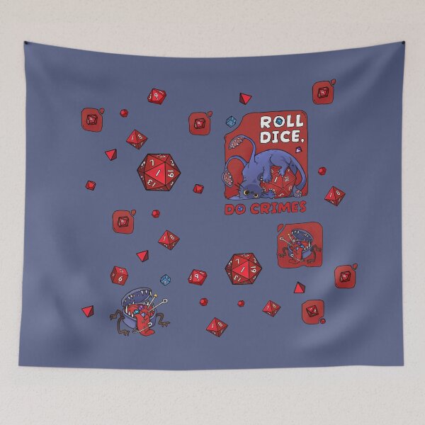 Item preview, Roll Dice Do Crimes | Cute Displacer Kitty D&D Dice Goblin designed and sold by keyvei.