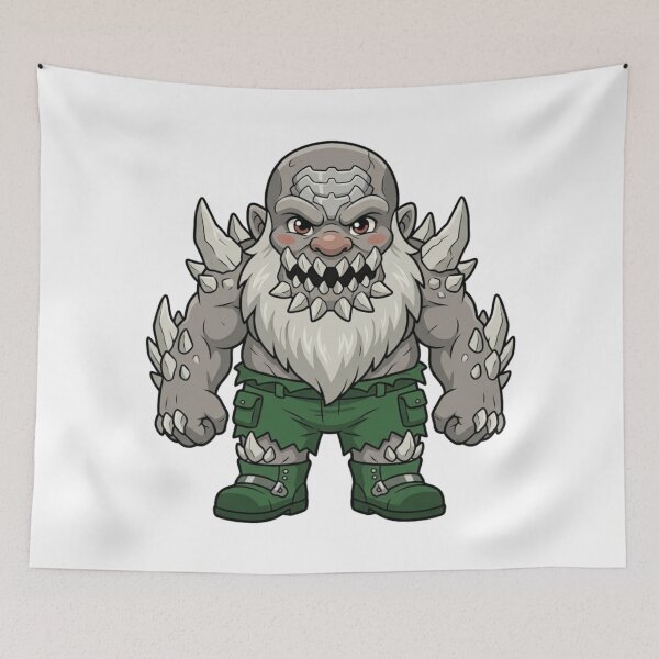 Item preview, Unstoppable Doomsday Monster Garden Gnome designed and sold by Bad-Decisions-Designs.