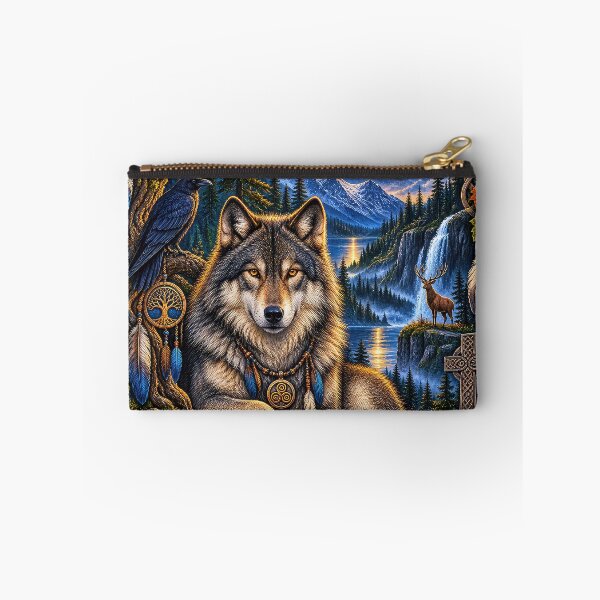 Item preview, Guardian of the Ancient Wild – Celtic Wolf & Moon designed and sold by thewandswant.