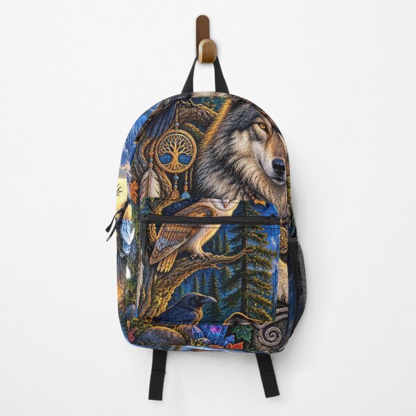 Item preview, Guardian of the Ancient Wild – Celtic Wolf & Moon designed and sold by thewandswant.