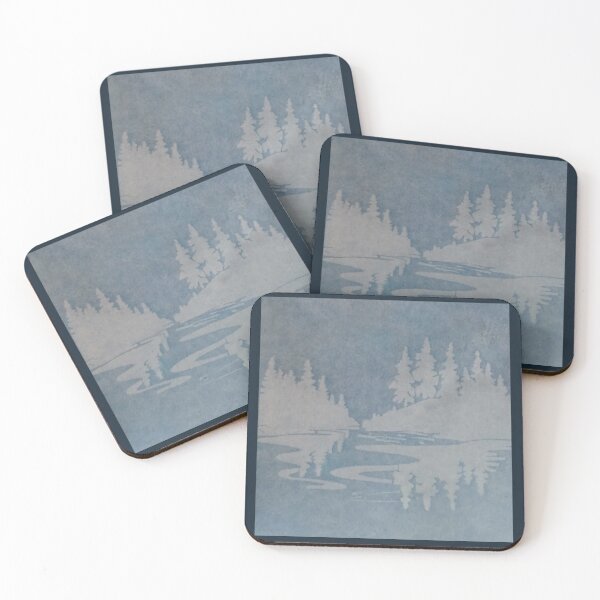 Item preview, The Great Outdoors in Cyanotype  designed and sold by Limitless canvas .