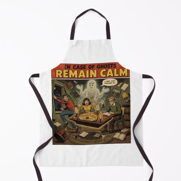 Item preview, In Case of Ghosts – Remain Calm | Vintage Paranormal Comic designed and sold by Cavalier-org.