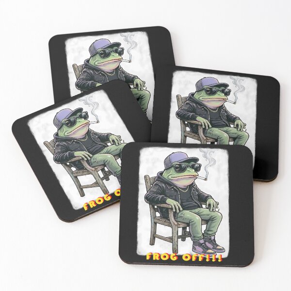 Item preview, Badass Streetwear Frog Off Dark Noir Edition designed and sold by Edwere.