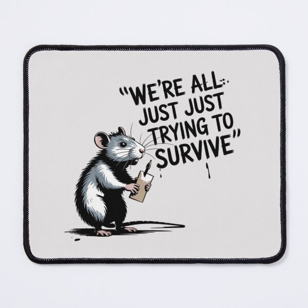 Item preview, Banksy Rat - We're all just trying to survive designed and sold by 123ks.