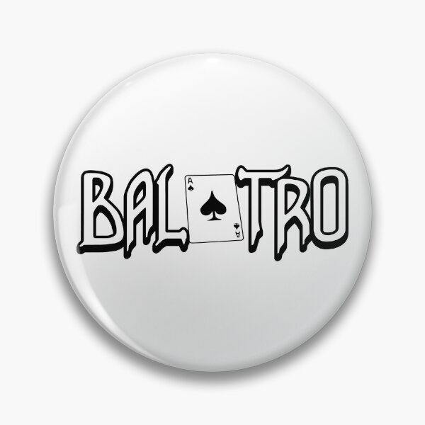 Item preview, Balatro Logo Flat Black designed and sold by BubblePopRed.