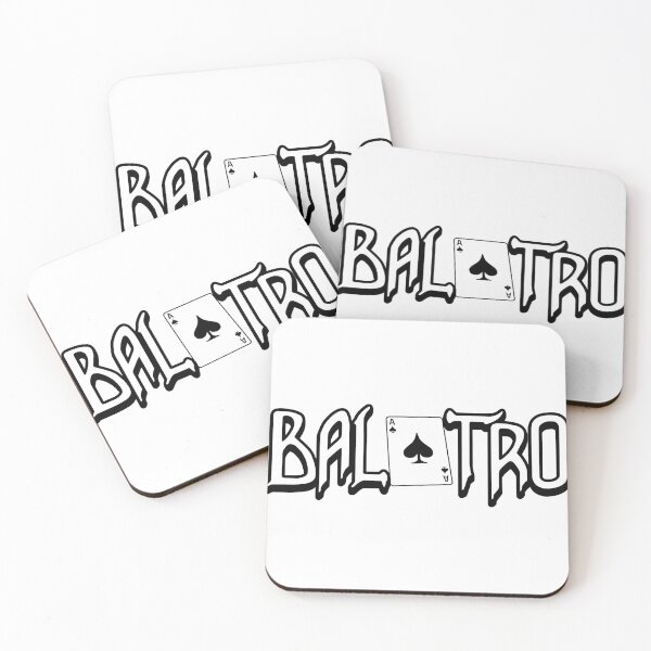 Item preview, Balatro Logo Flat Black designed and sold by BubblePopRed.