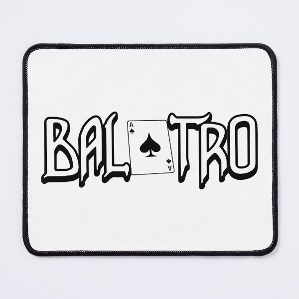 Item preview, Balatro Logo Flat Black designed and sold by BubblePopRed.