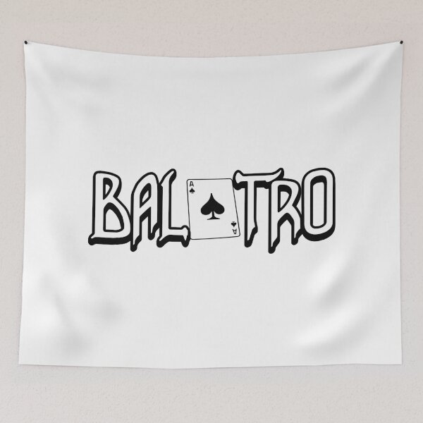 Item preview, Balatro Logo Flat Black designed and sold by BubblePopRed.