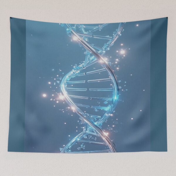 Item preview, Luminous DNA Helix in Blue designed and sold by ClarityPulse Studio.