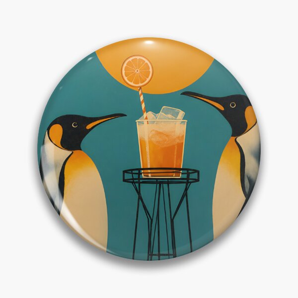 Item preview, Penguin Cocktail Canvas designed and sold by HesselKelvin.