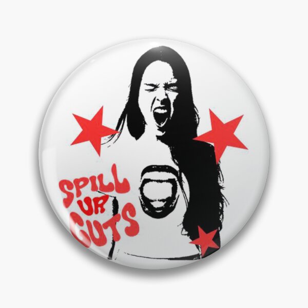 Item preview, Spill Ur Guts Red Star Pop Punk Aesthetic Graphic designed and sold by Y2kstarsmood.