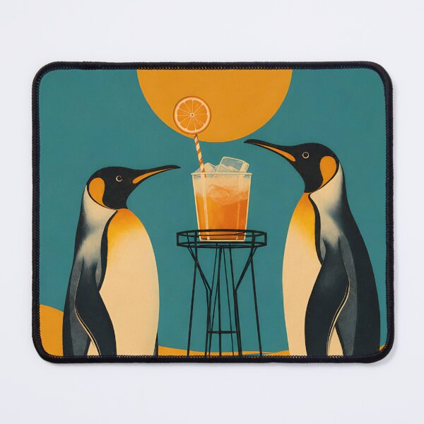 Item preview, Penguin Cocktail Canvas designed and sold by HesselKelvin.