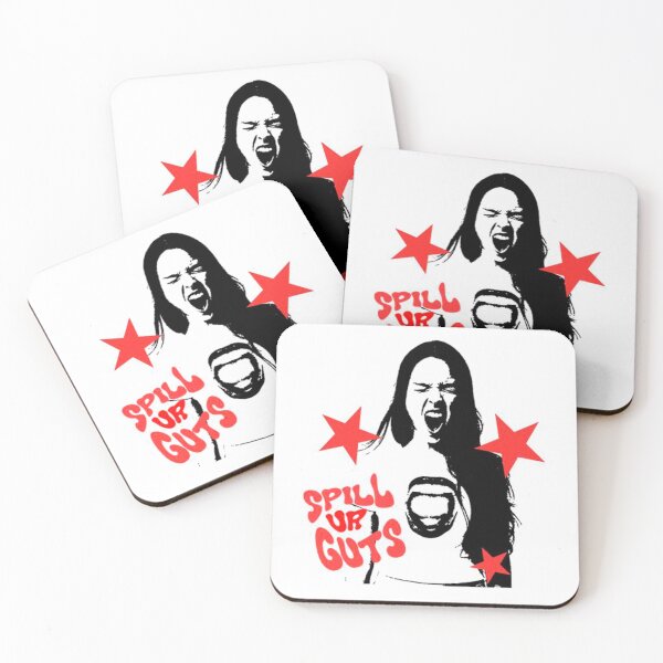 Item preview, Spill Ur Guts Red Star Pop Punk Aesthetic Graphic designed and sold by Y2kstarsmood.