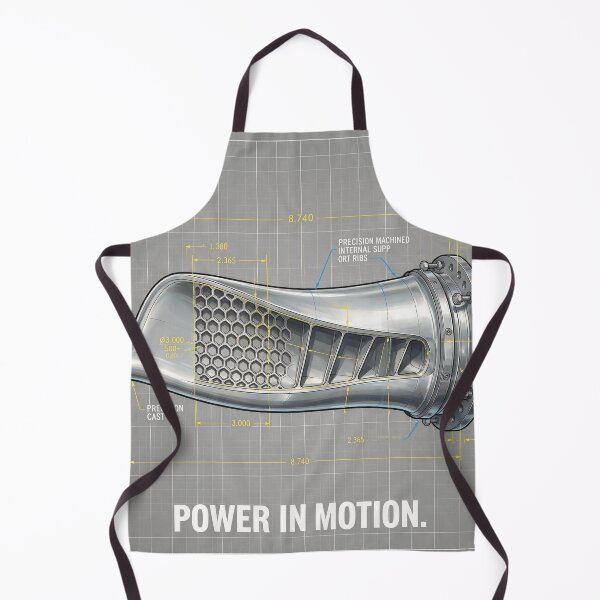 Item preview, Turbine Blade Blueprint with the text “POWER IN MOTION” designed and sold by DVerse Studio.