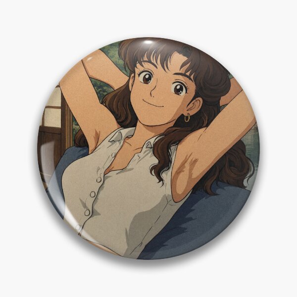 Item preview, Cute anime girl reclining with a cup of coffee designed and sold by Vintage Designs +.
