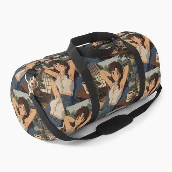Item preview, Cute anime girl reclining with a cup of coffee designed and sold by Vintage Designs +.