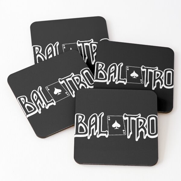 Item preview, Balatro Logo Flat White designed and sold by BubblePopRed.