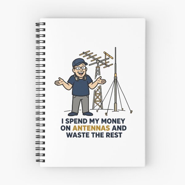Item preview, I Spend My Money On Antennas And Waste The Rest – Funny Ham Radio Gift Antenna designed and sold by Sekla-Studio.