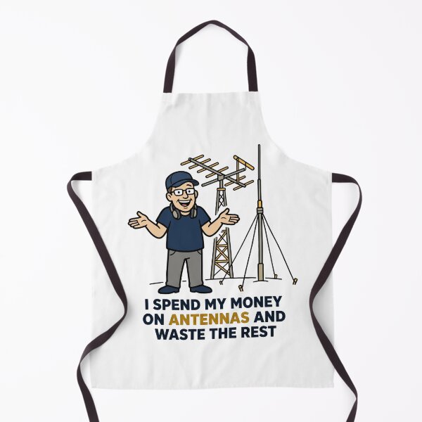 Item preview, I Spend My Money On Antennas And Waste The Rest – Funny Ham Radio Gift Antenna designed and sold by Sekla-Studio.