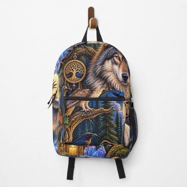 Item preview, Moonlit Wild Guardian – Celtic Wolf & Enchanted Forest designed and sold by thewandswant.