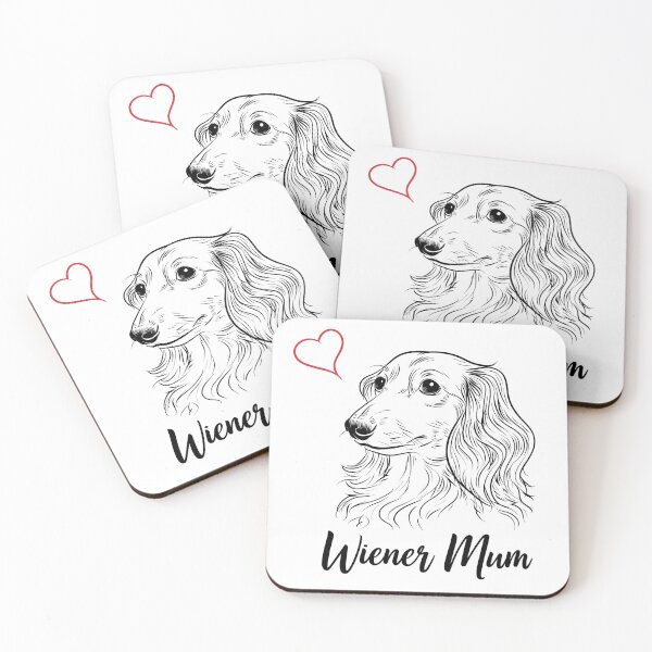 Item preview, Wiener Mum Cute Dachshund Dog Lover Heart designed and sold by ZIGLWORKS.