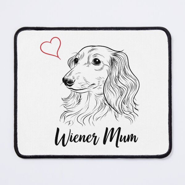Item preview, Wiener Mum Cute Dachshund Dog Lover Heart designed and sold by ZIGLWORKS.