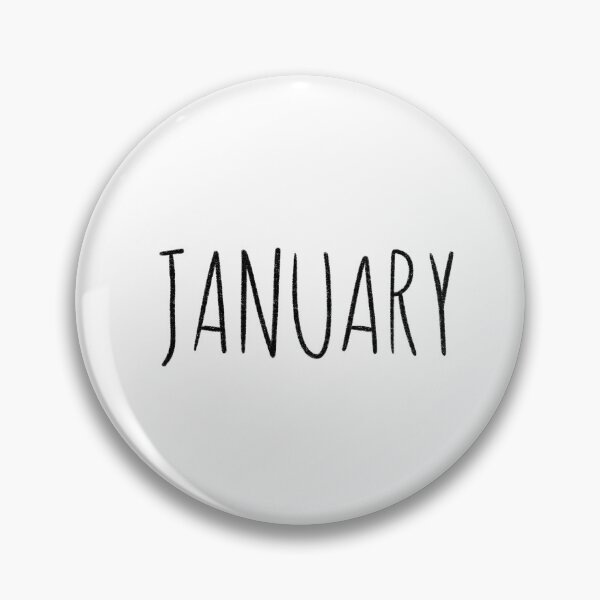 Item preview, Cute January Hand Lettered Typography Handwritten Monthly Artwork designed and sold by somimalikkk.