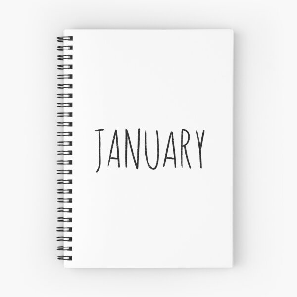Item preview, Cute January Hand Lettered Typography Handwritten Monthly Artwork designed and sold by somimalikkk.