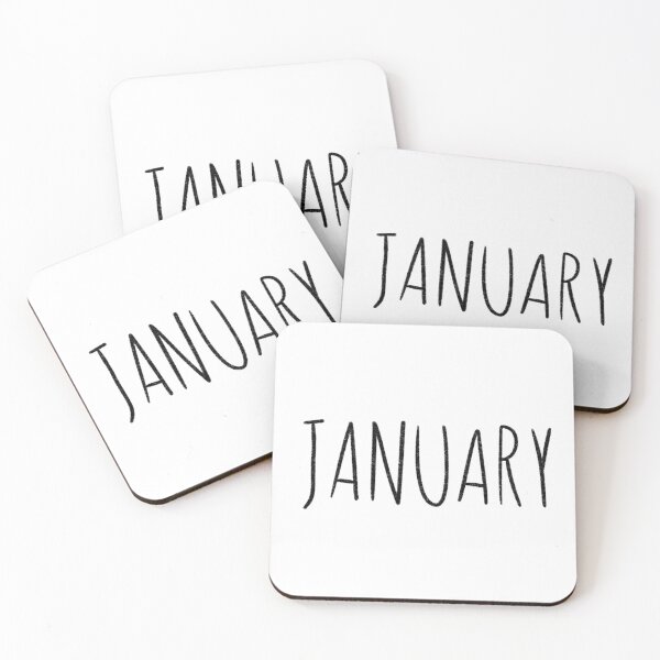 Item preview, Cute January Hand Lettered Typography Handwritten Monthly Artwork designed and sold by somimalikkk.