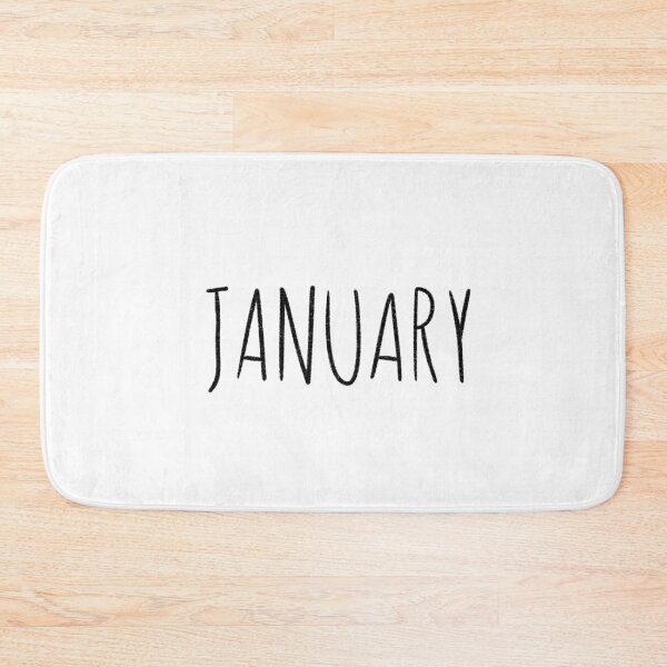 Item preview, Cute January Hand Lettered Typography Handwritten Monthly Artwork designed and sold by somimalikkk.