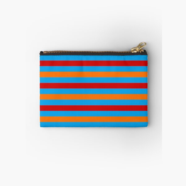 Item preview, Red And Orange Stripes Design Blue  designed and sold by PatternTitan.