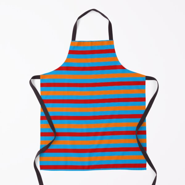 Item preview, Red And Orange Stripes Design Blue designed and sold by PatternTitan.