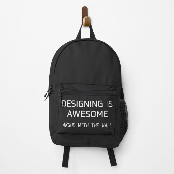 Item preview, Designing Is Awesome – Argue With the Wall Typography Design designed and sold by Cordilla_Xevoc.