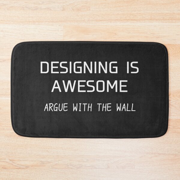 Item preview, Designing Is Awesome – Argue With the Wall Typography Design designed and sold by Cordilla_Xevoc.