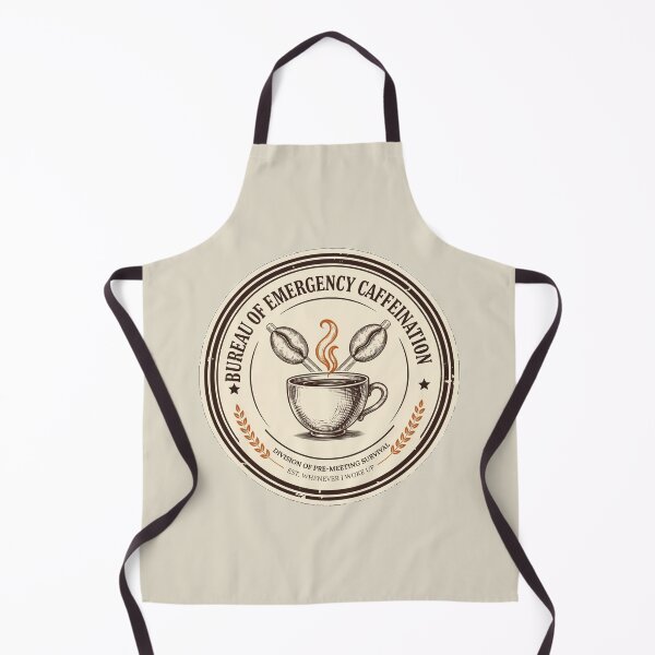 Item preview, Bureau of Emergency Caffeination - Funny Coffee Lover Badge designed and sold by HeeShirt.