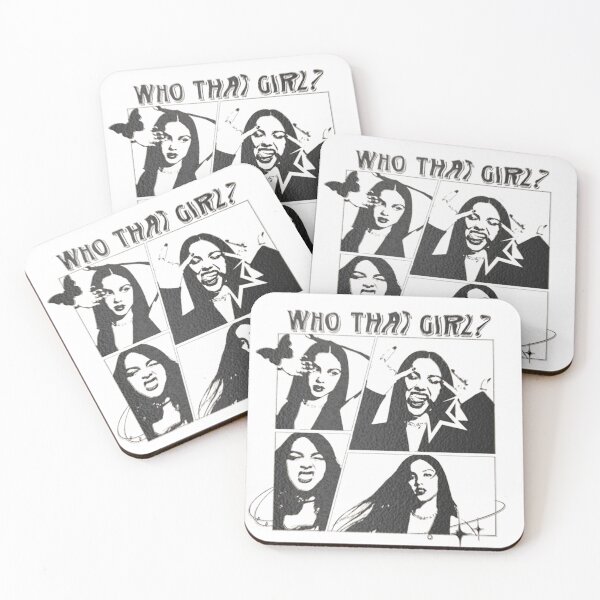 Item preview, Who That Girl 4 Panel Cyber Grunge Photo Grid designed and sold by Y2kstarsmood.