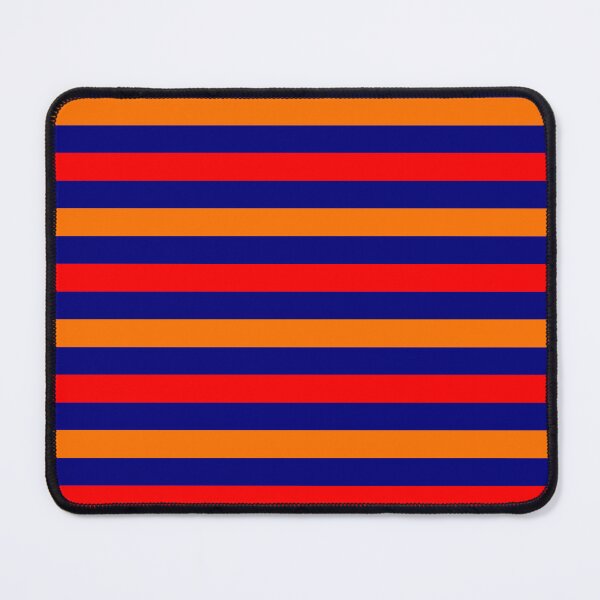 Item preview,  Red Orange Stripes Design Navy Blue  designed and sold by PatternTitan.
