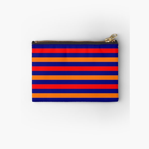 Item preview,  Red Orange Stripes Design Navy Blue  designed and sold by PatternTitan.
