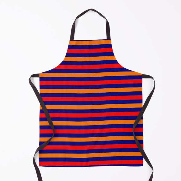 Item preview, Red Orange Stripes Design Navy Blue designed and sold by PatternTitan.